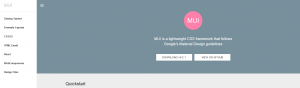 MUI Framework Material Design